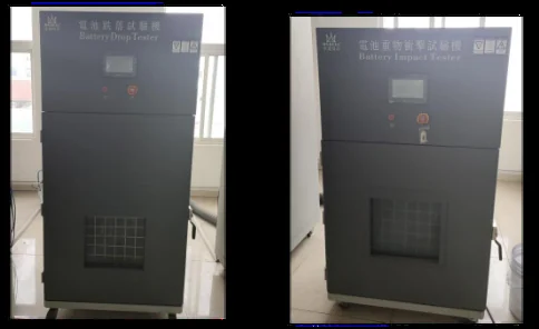 Two test cabinets photographed in the supplied company presentation
