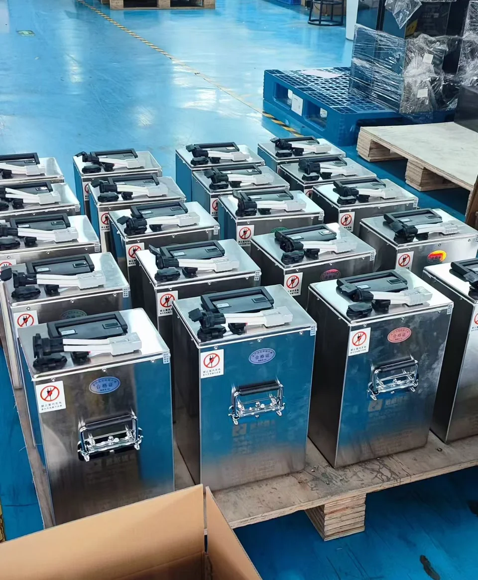 Battery pack assemblies arranged in a workshop